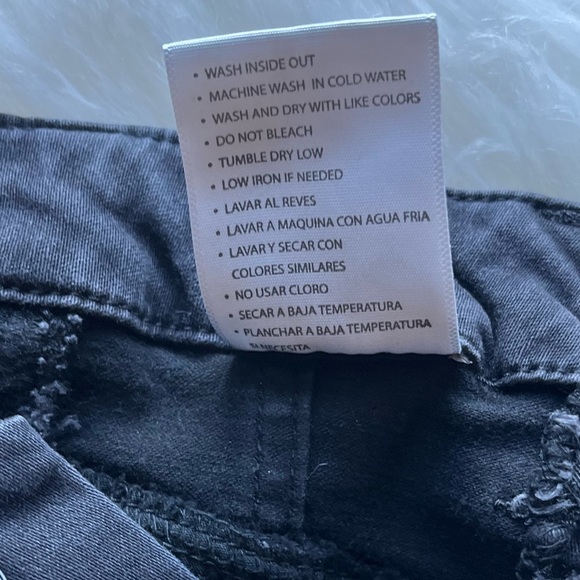 🆕 Kan Can Women's High Rise Flare Jeans Size 24/32 Charcoal Black Stretch Denim - Picture 8 of 12